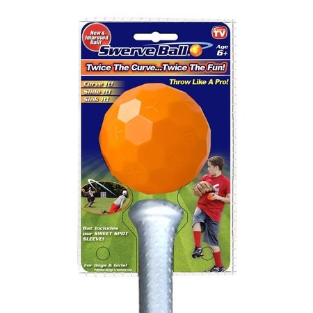 SWERVE SPORTS Swerve Ball Ball and Bat Combo Multicolored SWRVCOM8PK